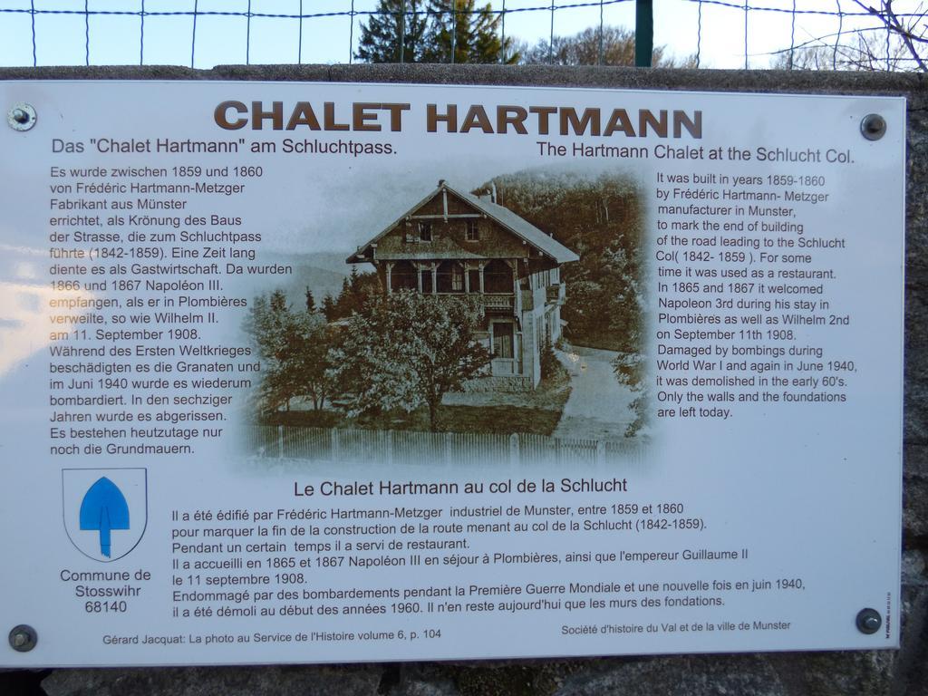Hotel Restaurant Du Chalet Stosswihr Exterior photo